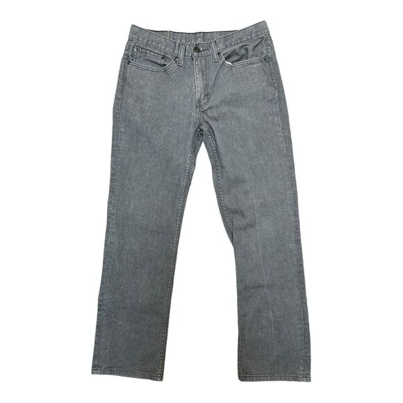 Levi’s 514 Gray Jeans Size 34 Hemmed 28 Inseam EUC Red Tab - Picture 1 of 7